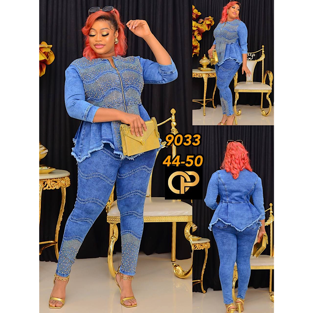 Turkey Stones Embroidered Jeans and Jacket set – SK