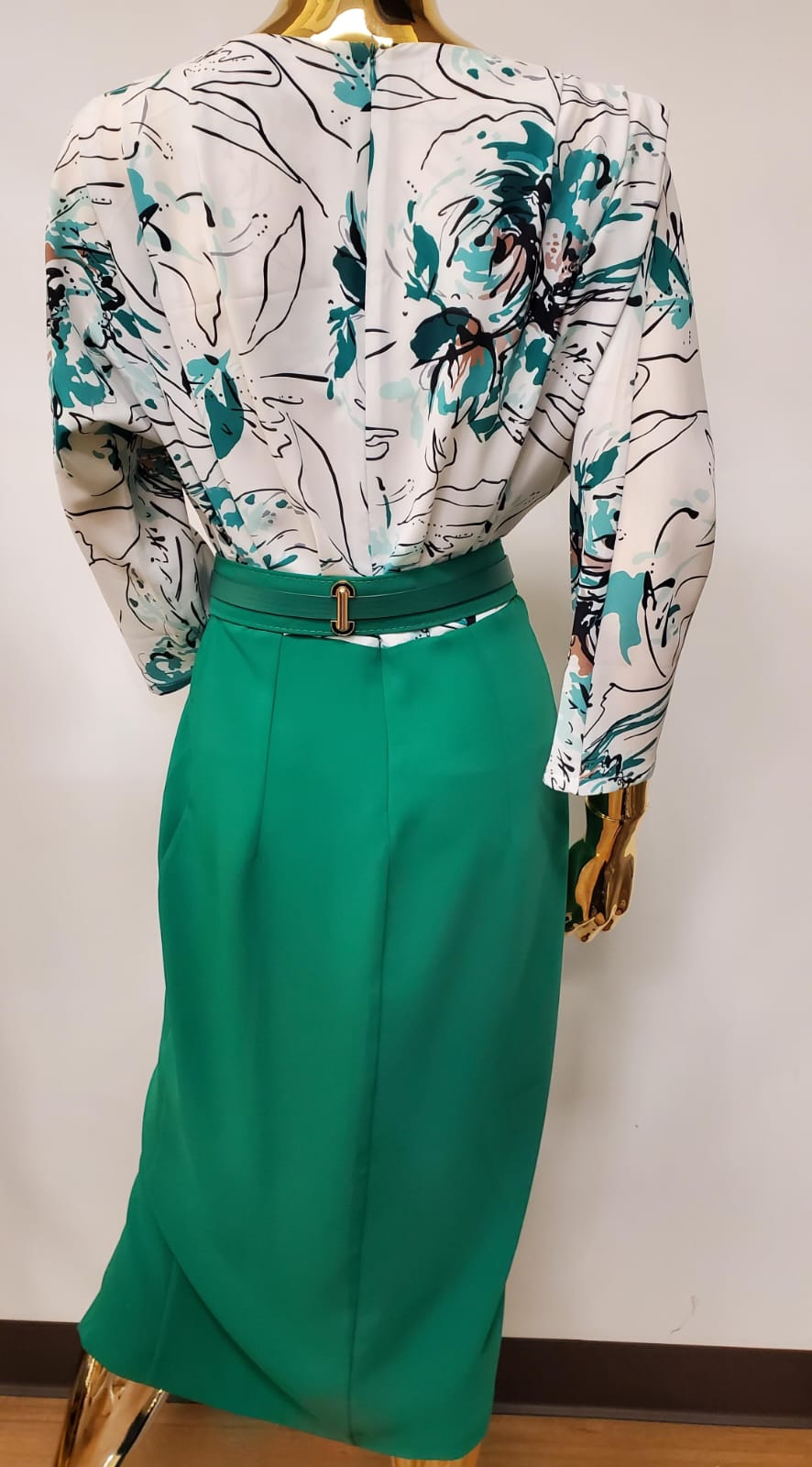 Turkey fitted dress, green