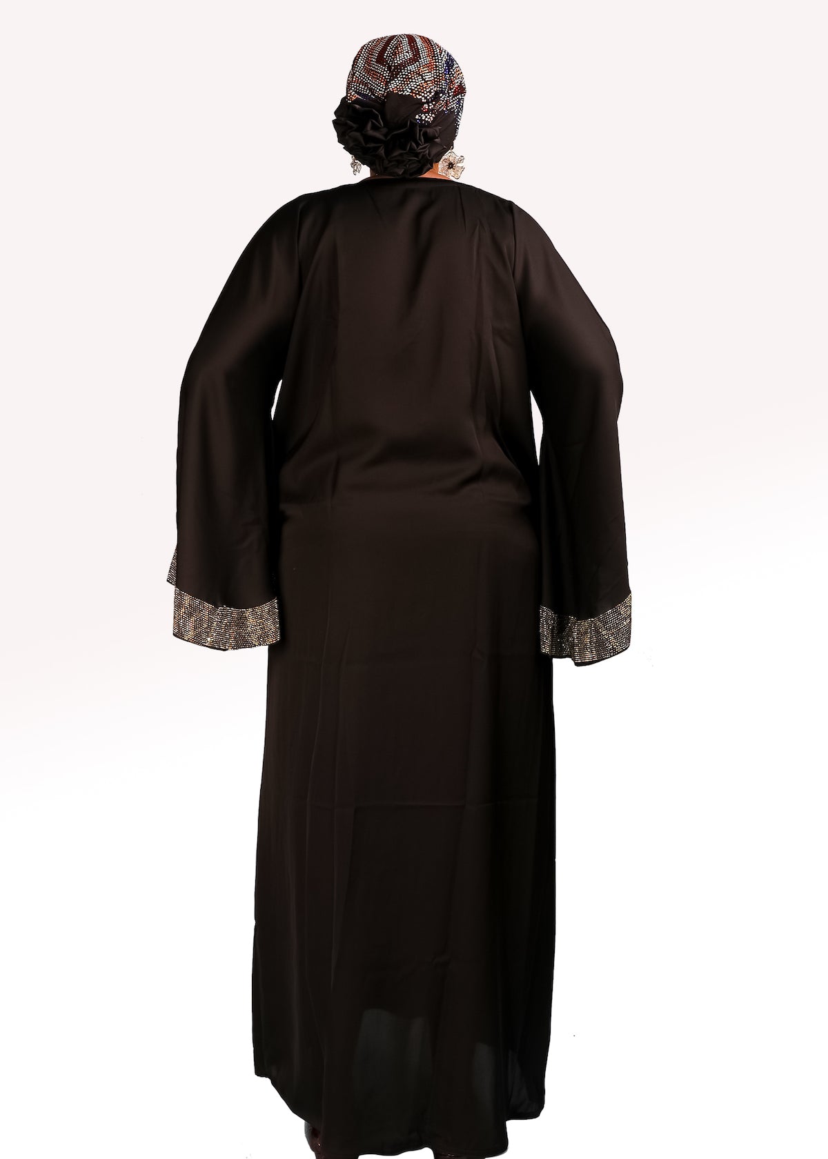 Black Sequined Kaftan